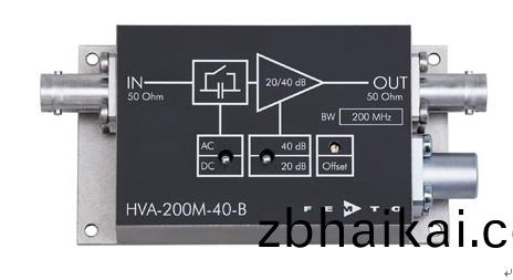 HVA係列(lie)帶寬電(dian)壓放大(da)器(qi)